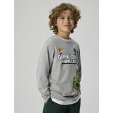Name It Grey Melange Nkmar Minecraft Ls Nreg Topp Box Noos Bfu