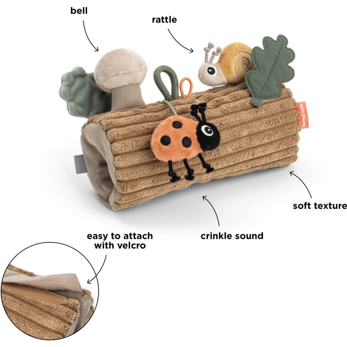 DonebyDeer Colour Mix Tiny Trails Stroller Activity Leksak