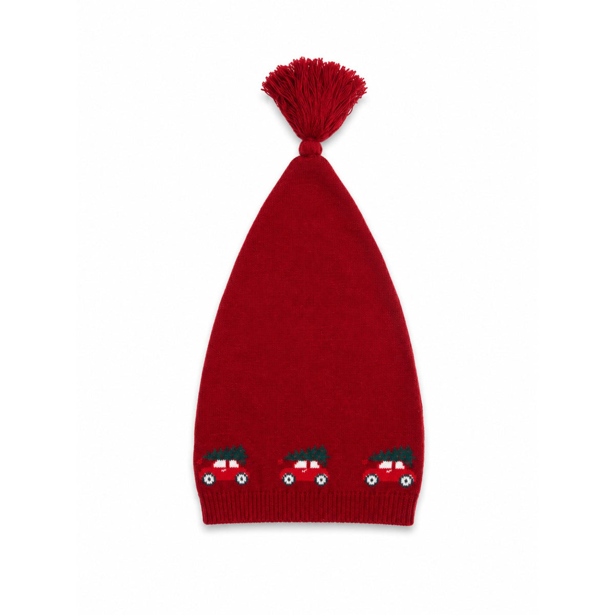 Smallstuff Dark Red Christmas Car Jul hatt
