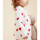 Petit Bateau MARSHMALLOW/TERKUIT Footless Sleepsuit