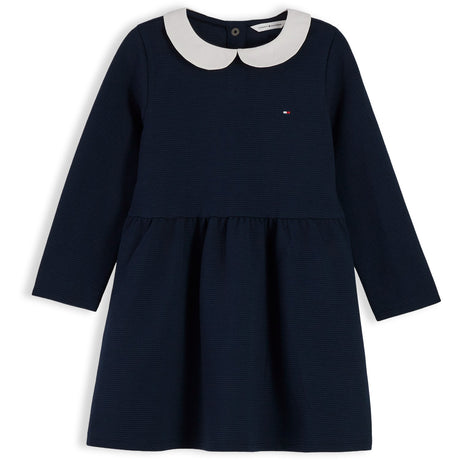 Tommy Hilfiger Dark Blue-Blue Lg Fit Och Flare Klänning