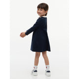 Tommy Hilfiger Dark Blue-Blue Lg Fit Och Flare Klänning