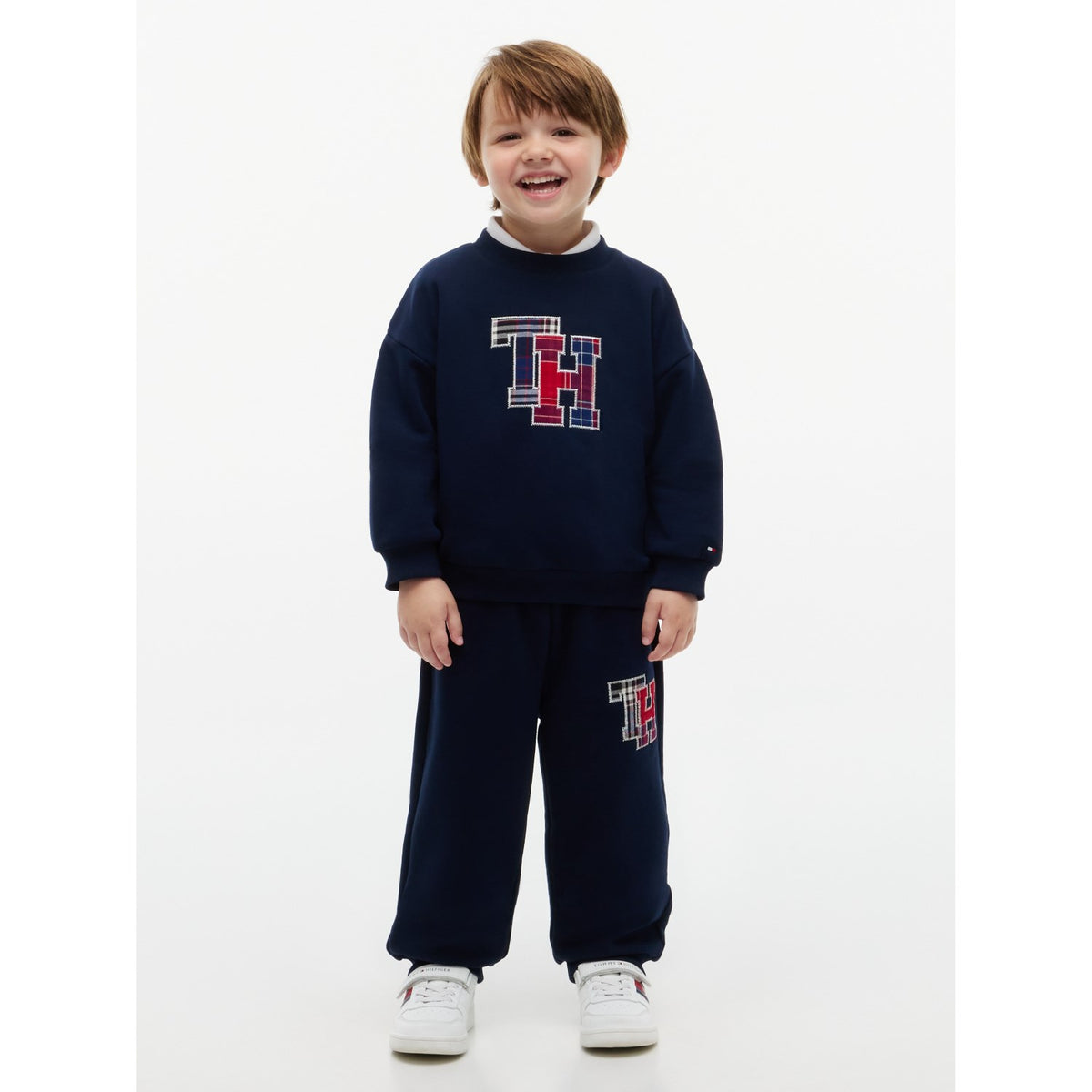 Tommy Hilfiger Dark Blue-Blue Lu Crewneck Och Sweatpant Sett