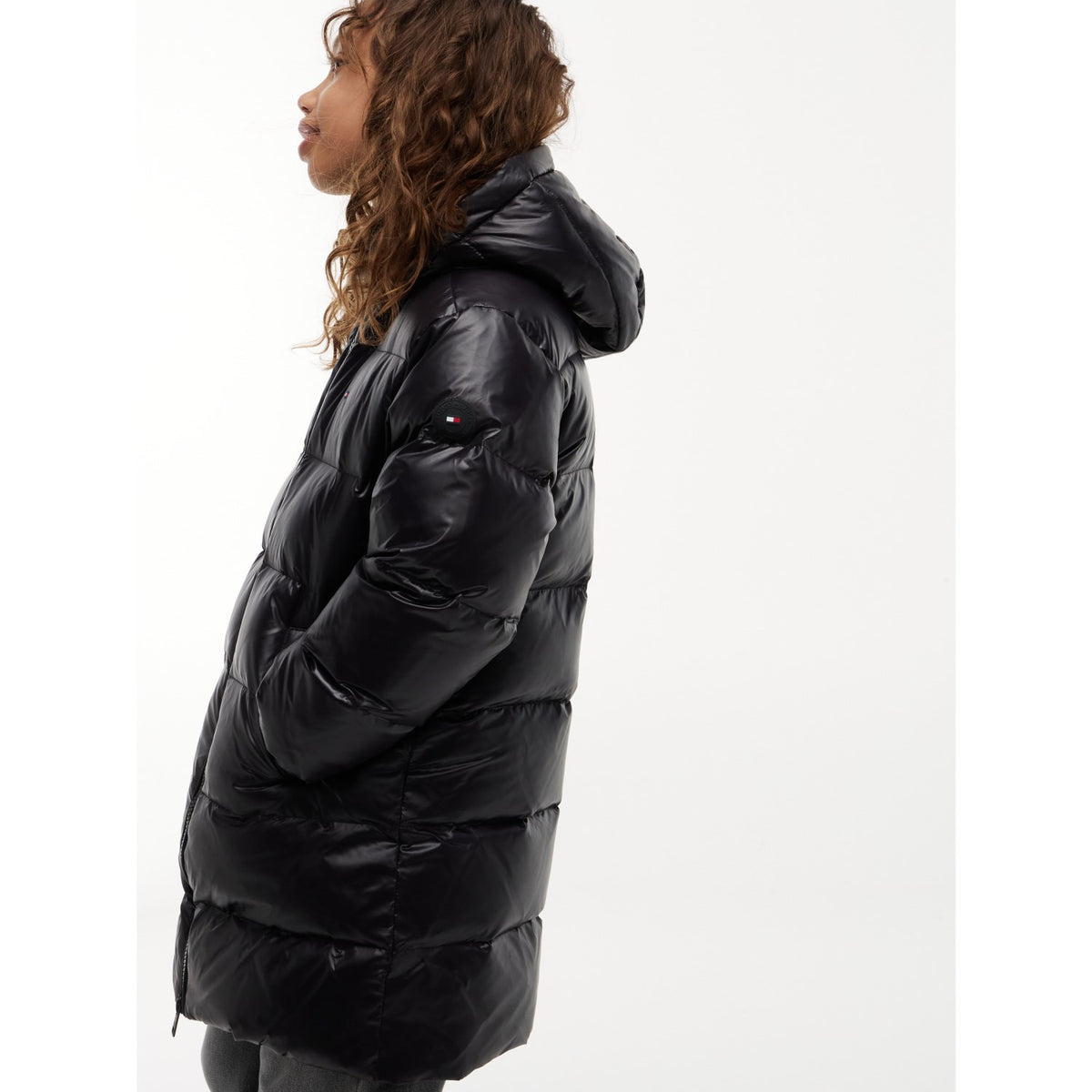 Tommy Hilfiger Black-Black Essential Long Down Jacka