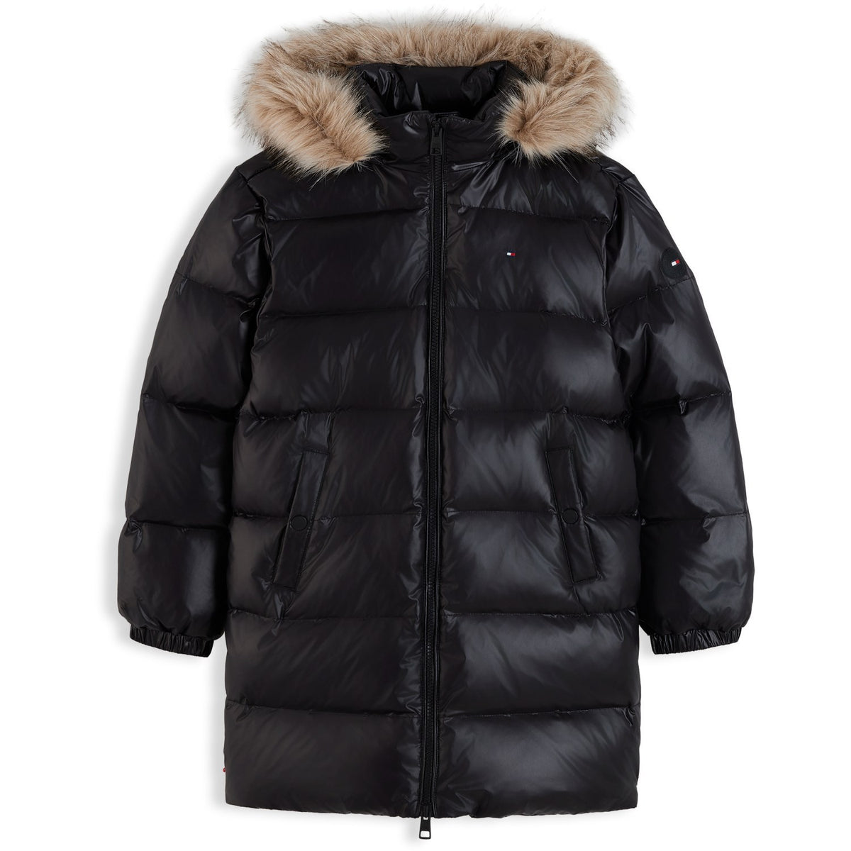 Tommy Hilfiger Black-Black Essential Long Down Jacka