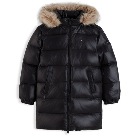 Tommy Hilfiger Black-Black Essential Long Down Jacka