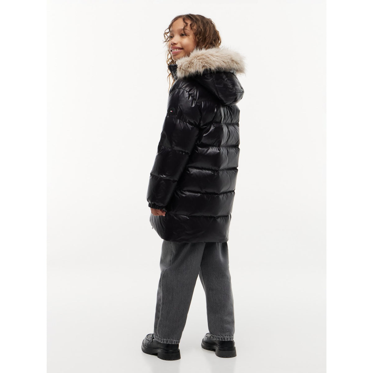 Tommy Hilfiger Black-Black Essential Long Down Jacka