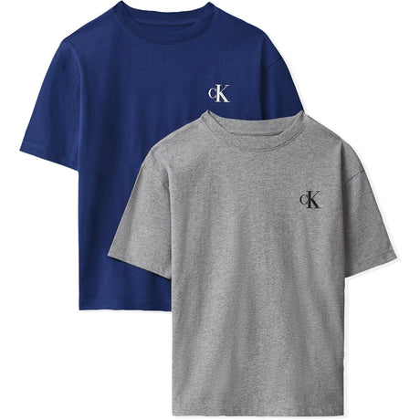Calvin Klein Gryhtr / Estateblue-Blue 2-Pack Monogram T-Shirt Ss