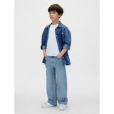 Calvin Klein Beckford-Blue Ck Lt Wt Denim Skjorta