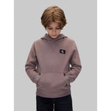 Calvin Klein Iron-Grey Monologo Badge Hoodies