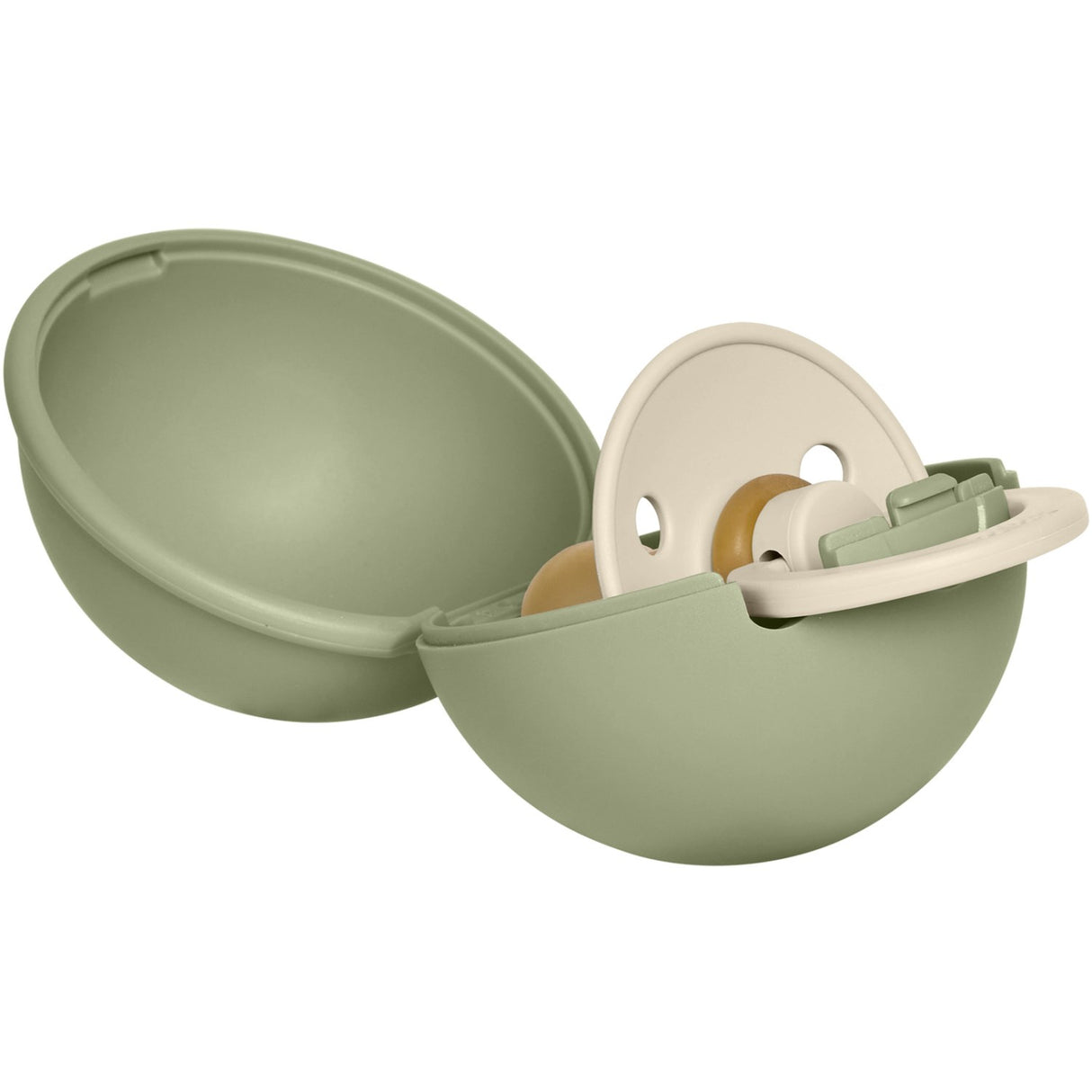 Bibs Ivory / Sage Colour Napp Round Latex & Napp Case Mini