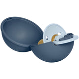 Bibs Baby Blue / Steel Blue Colour Napp Round Latex & Napp Case Mini