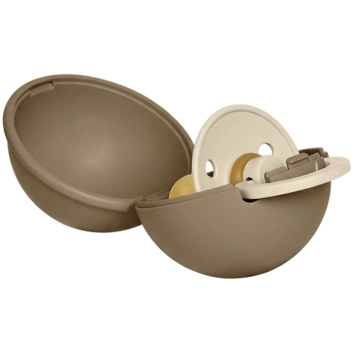 Bibs Vanilla / Dark Oak Colour Napp Round Latex & Napp Case Mini