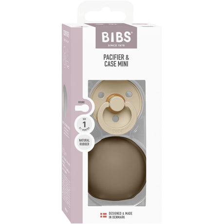 Bibs Vanilla / Dark Oak Colour Napp Round Latex & Napp Case Mini