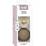 Bibs Vanilla / Dark Oak Colour Napp Round Latex & Napp Case Mini