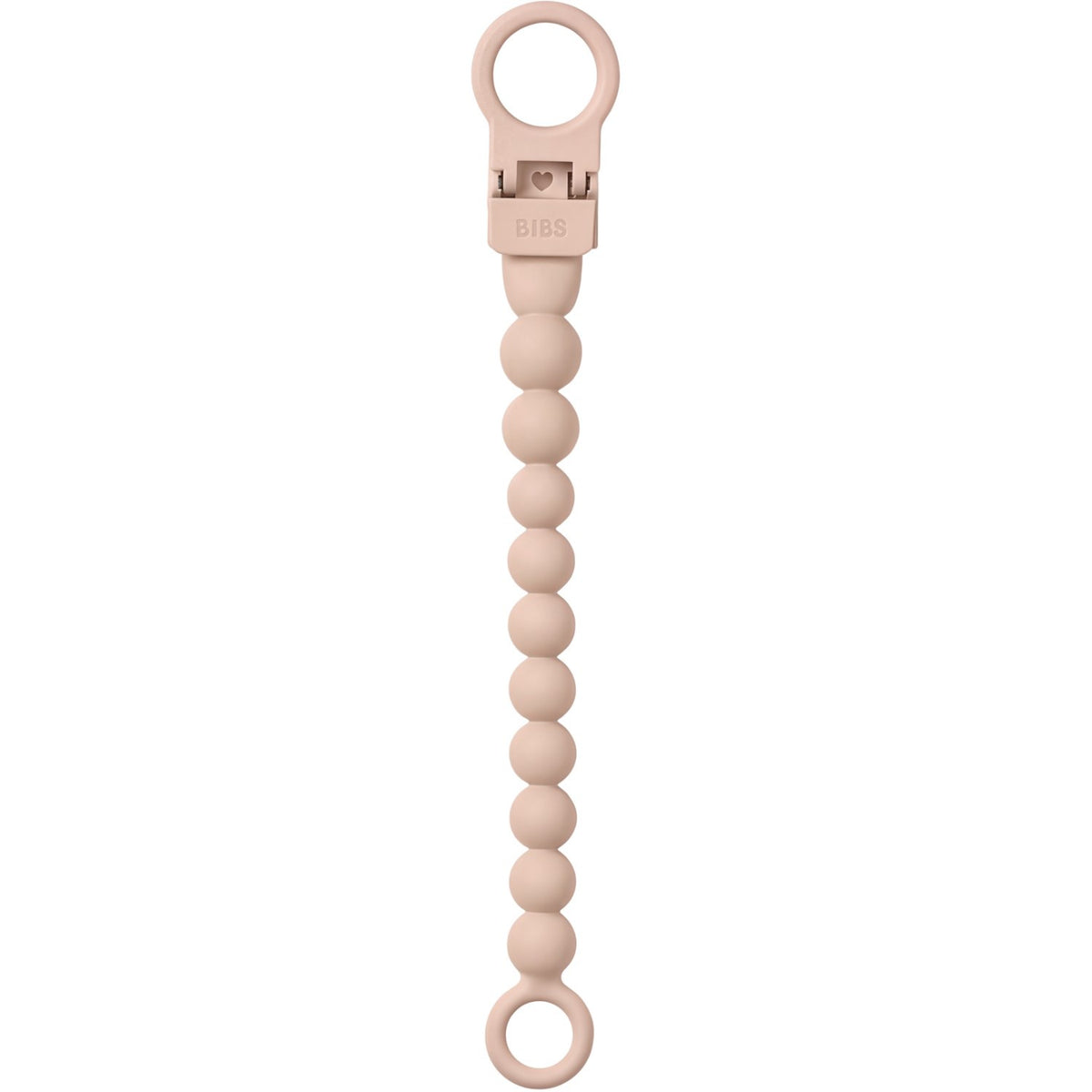 Bibs Blush Napp Clip Beaded