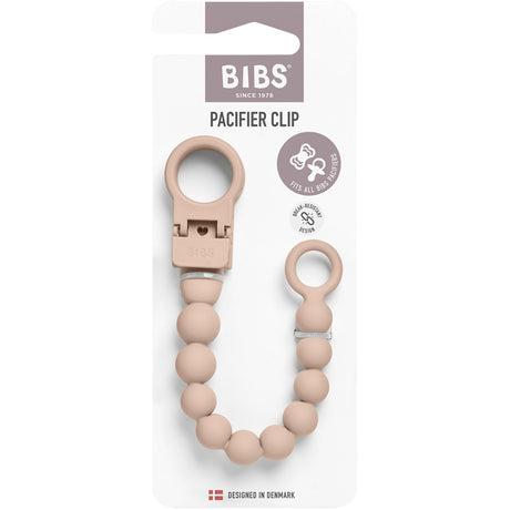 Bibs Blush Napp Clip Beaded