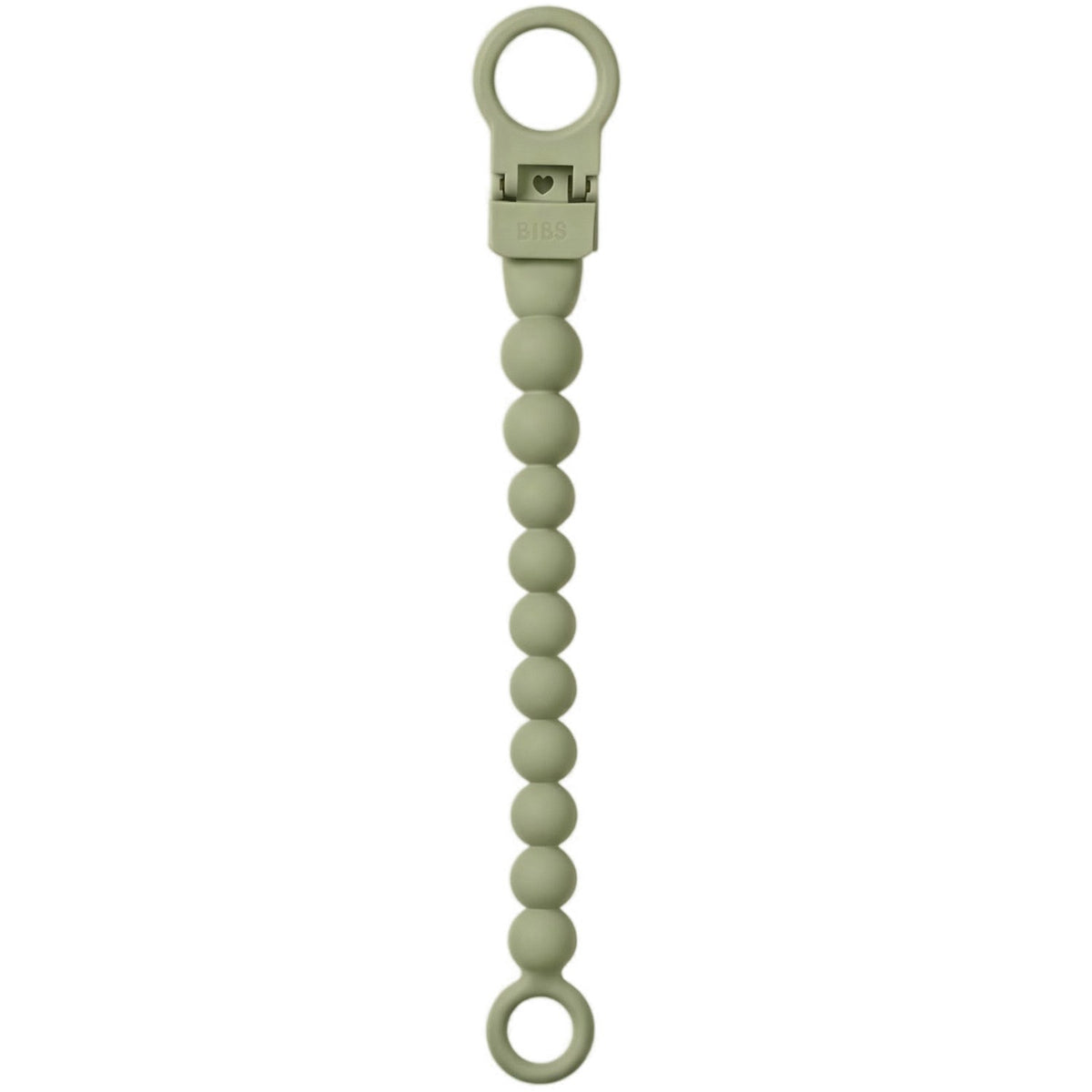 Bibs Sage Napp Clip Beaded
