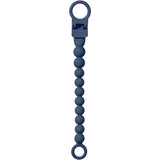 Bibs Steel Blue Napp Clip Beaded