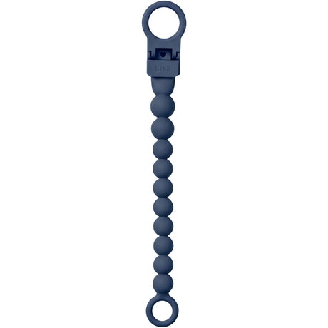 Bibs Steel Blue Napp Clip Beaded