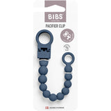 Bibs Steel Blue Napp Clip Beaded