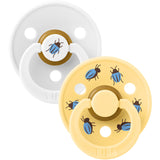 Bibs White / Pale Butter Studio Colour Napp Beetle Mix 2 Pack Latex Round