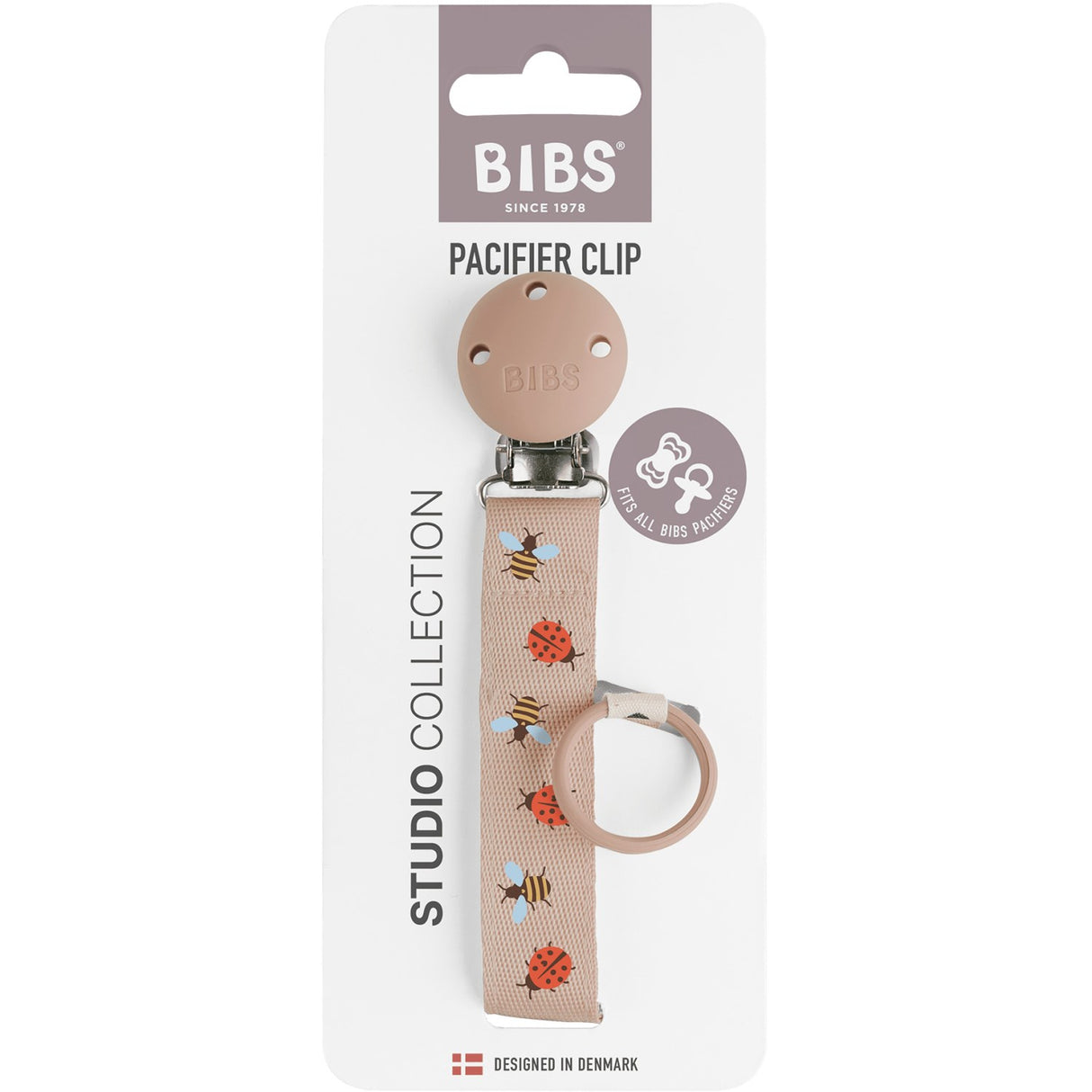 Bibs Blush Studio Napp Clip Ribbon Ladybug Bumblebee Caterpillar Mix
