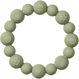 Bibs Sage Teething Ring Beaded