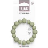 Bibs Sage Teething Ring Beaded