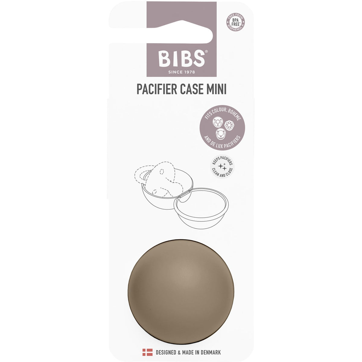 Bibs Dark Oak Napp Case Mini