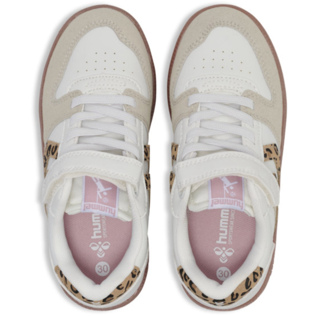 Hummel Bright White/Java/Cornstalk Handball Perfekt Sp Jr Sneakers