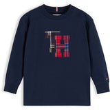 Tommy Hilfiger Dark Blue-Blue Lb Crest T-Shirt Ls