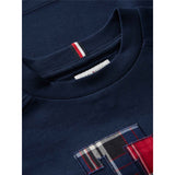 Tommy Hilfiger Dark Blue-Blue Lb Crest T-Shirt Ls