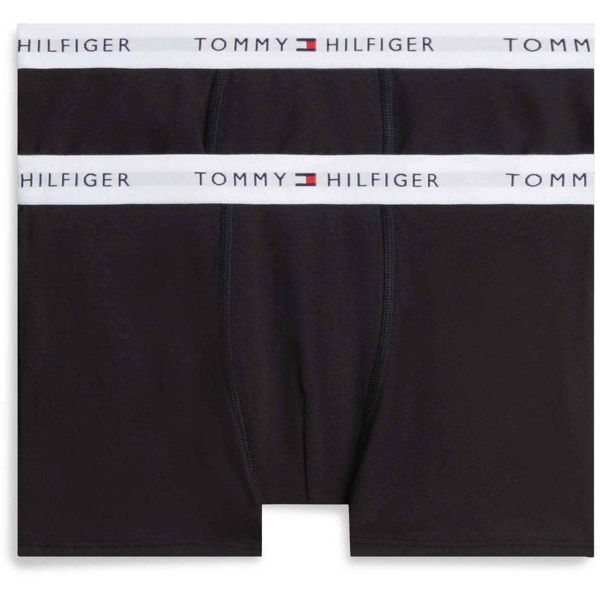 Tommy Hilfiger Black / Black-Orange 2-Pack Bomull Trunk