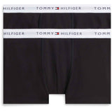 Tommy Hilfiger Black / Black-Orange 2-Pack Bomull Trunk