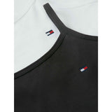 Tommy Hilfiger White / Black-Orange 2-Pack Bomull Cami Topp