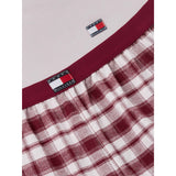 Tommy Hilfiger Lt Pink/ Lt Pink Plaid-Brown Ls Pj Sett