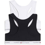 Tommy Hilfiger White / Black-Orange 2-Pack Bomull Bralette