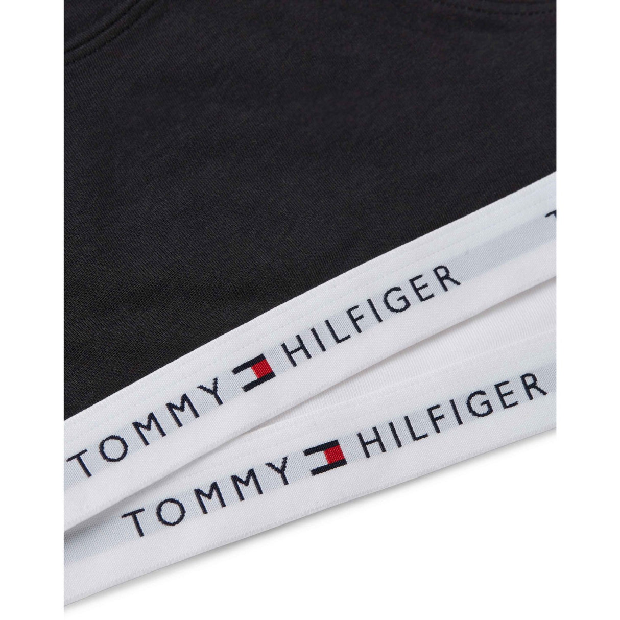 Tommy Hilfiger White / Black-Orange 2-Pack Bomull Bralette