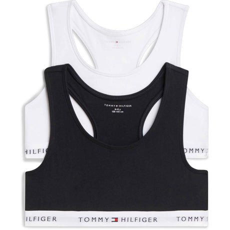 Tommy Hilfiger White / Black-Orange 2-Pack Bomull Bralette
