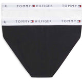 Tommy Hilfiger White / Black-Orange 2-Pack Bomull Bikini