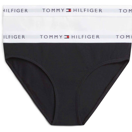 Tommy Hilfiger White / Black-Orange 2-Pack Bomull Bikini