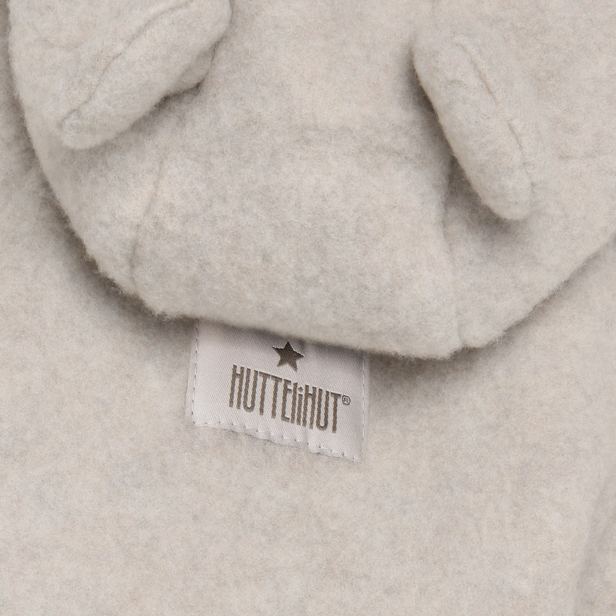 Huttelihut Camel Melange Jacket Ears Wool Fleece