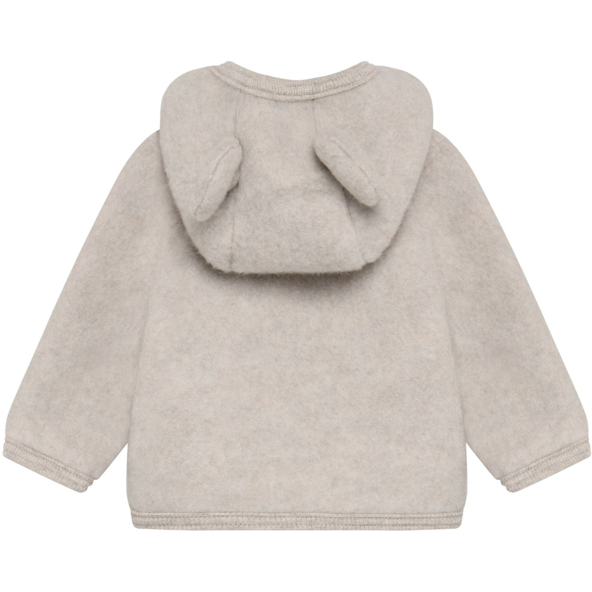 Huttelihut Camel Melange Jacket Ears Wool Fleece