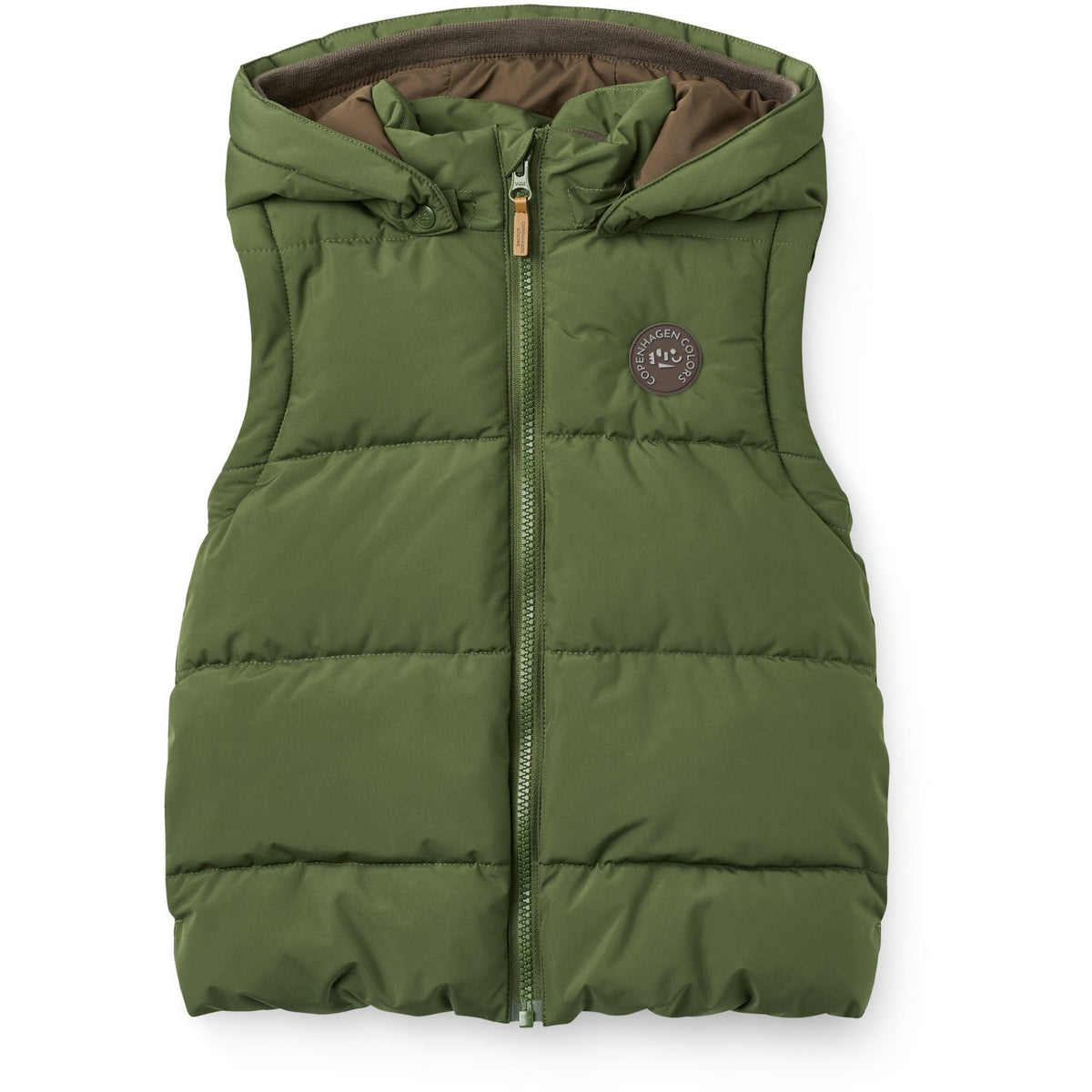 COPENHAGEN COLORS Dk. Green 2 I 1 Puffer Jacka M/ Removable Ärmar