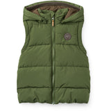 COPENHAGEN COLORS Dk. Green 2 I 1 Puffer Jacka M/ Removable Ärmar