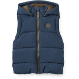 COPENHAGEN COLORS Navy 2 I 1 Puffer Jacka M/ Removable Ärmar