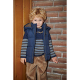 COPENHAGEN COLORS Navy 2 I 1 Puffer Jacka M/ Removable Ärmar
