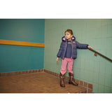 COPENHAGEN COLORS Navy Flower Aop 2 I 1 Puffer Jacka M/ Removable Ärmar