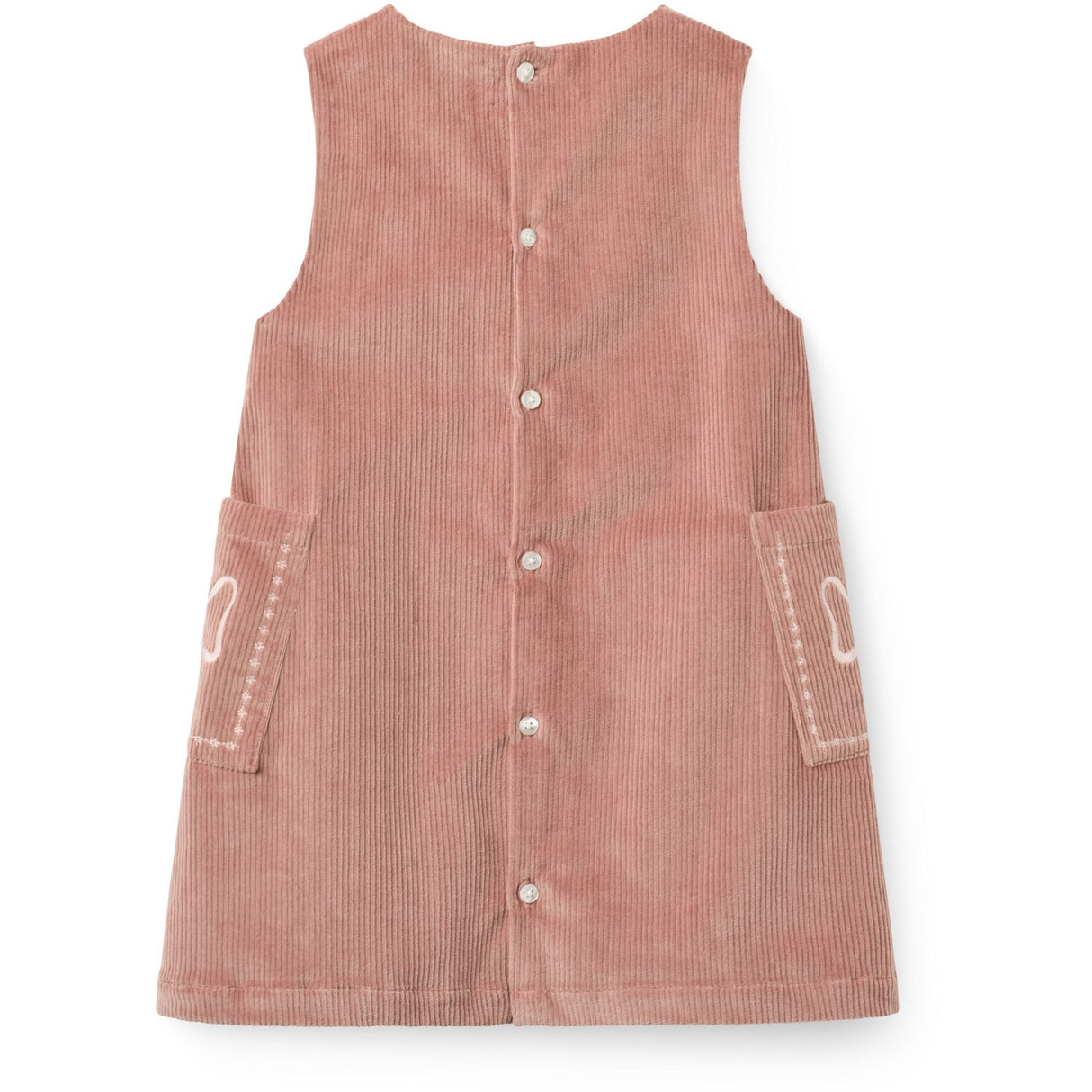 COPENHAGEN COLORS Winter Rose Corduroy Klänning M/ Embroidery